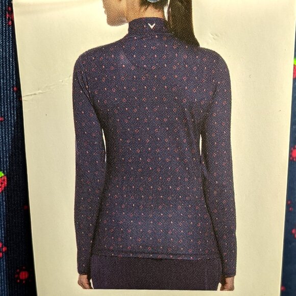 NWT Ladies CALLAWAY LS 1/4 Zip Golf Shirt XL Opti Dri 50 UPF - Picture 8 of 9